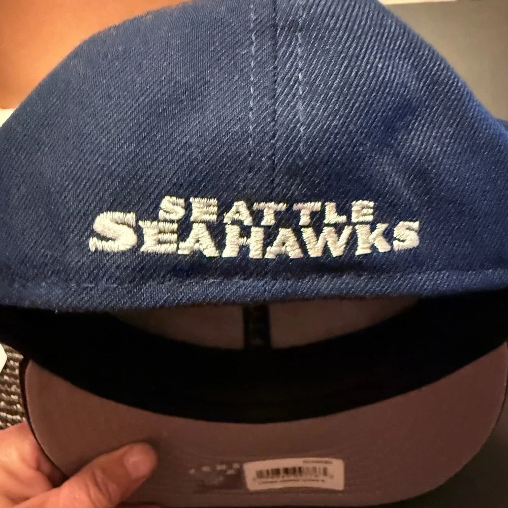 New Era Seattle Seahawks Hat Mens Size 8 Navy Blue New Low Profile 59FIFTY NFL